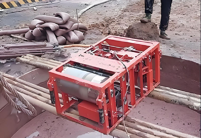 Ultrasonic Caliper Log GS-83 — portable winch lifting device fits in a standard vehicle